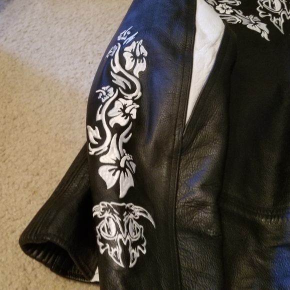 Street Legal Performance Women's Leather Black Motorcycle Jacket Size Large L - Picture 11 of 12